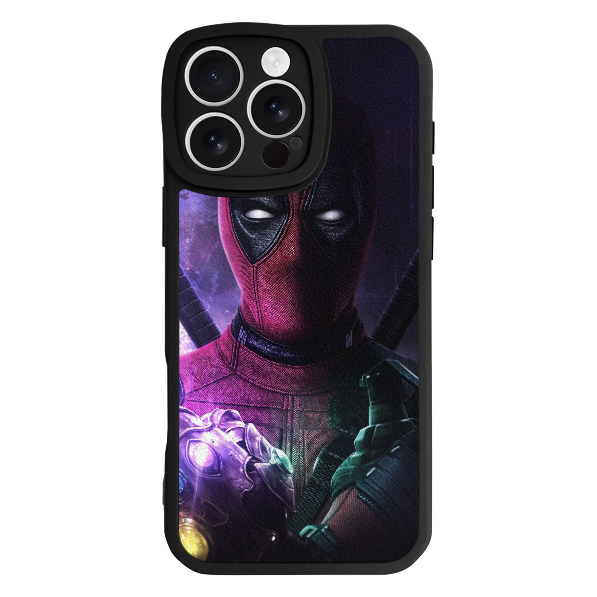 （画像用） Deadpool デッドプール 【iPhone 16シリーズ対応】シリコンスマホケース（レザー調） 材質：シリコン